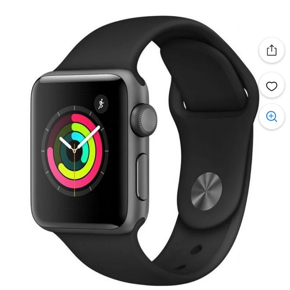 Pre-Adored Apple Smartwatch with Black Band size 38mm
